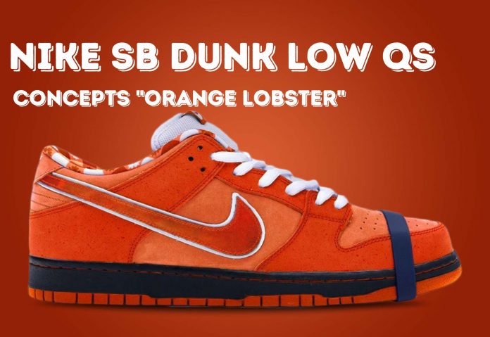 Colaboração Nike Sb Qs Dunk Low X Concepts Orange Lobster